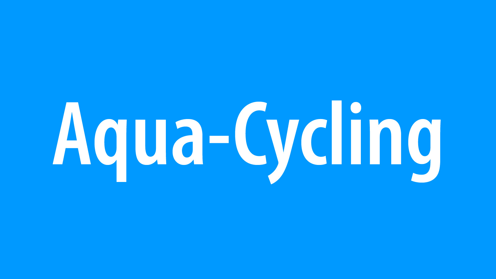 Schriftzug Aqua-Cycling